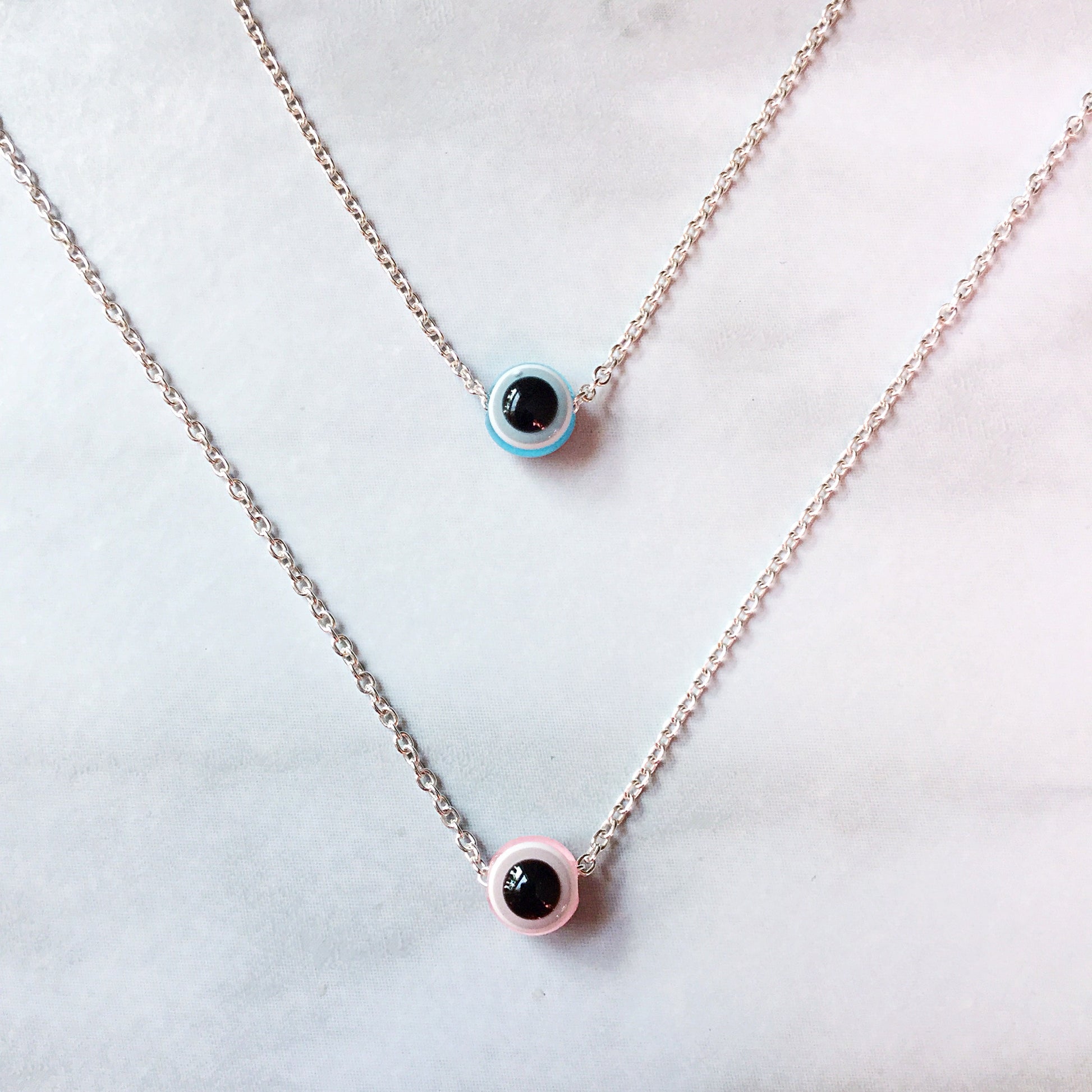 colourful evil eye necklace