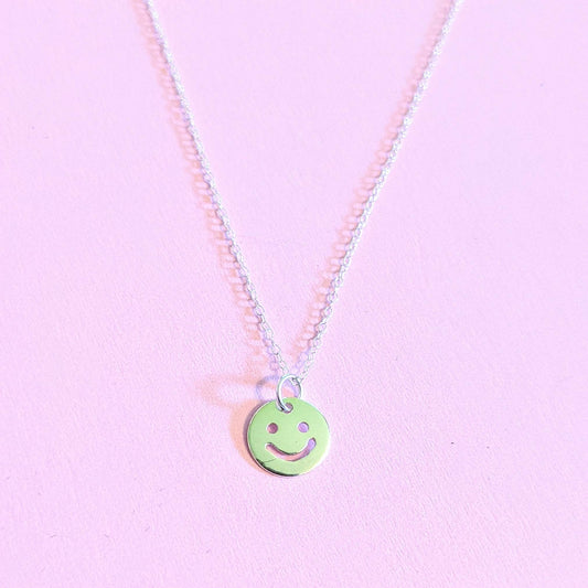 Imperfect Smiley Face Necklace