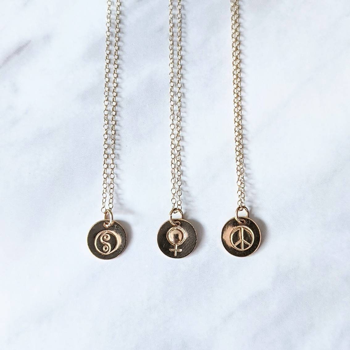 Gold Charm Necklaces